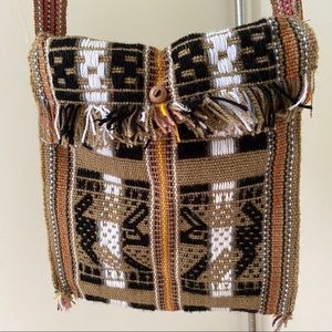 SOLD Tribal hand woven bag